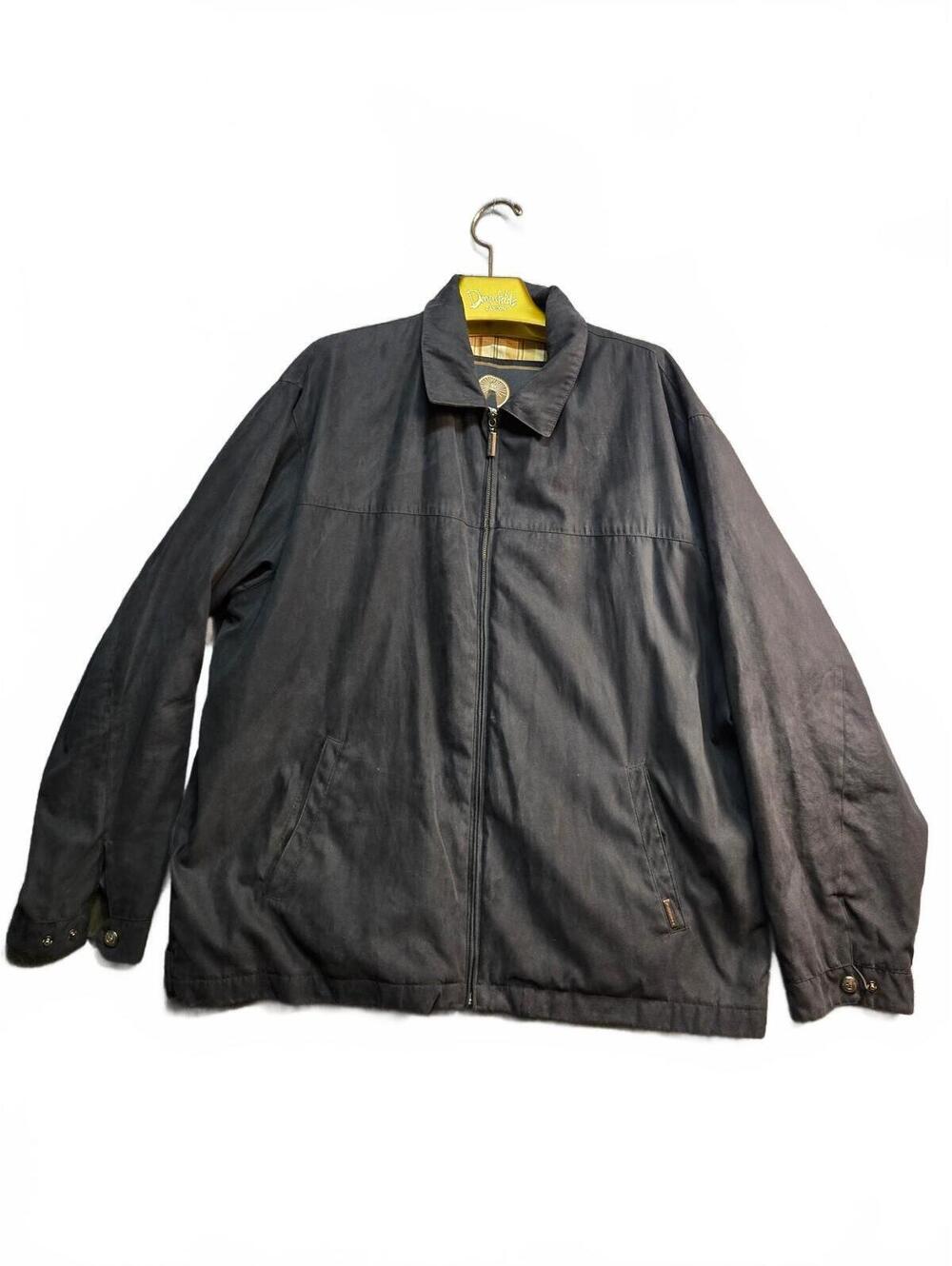 Black Men's WeatherProof  with Classic Plaid Lining, Full Zip, XXL